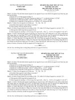 Đề kiểm tra Hóa 10 NC (tiết 14)