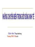 Bài 10: Những chuyển biến trong đời sống kinh tế