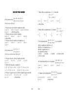 Tai lieu toan  Trac nghiem He phuong trinh