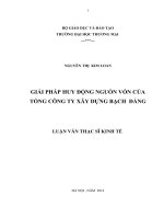 giải pháp huy động nguồn vốn của tổng công ty xây dựng bạch  đằng