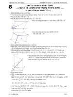 HÌNH HỌC 11 CHƯƠNG QUAN HỆ VUÔNG GÓC