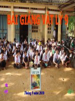 VL9 - BÀI 8. SỰ PHỤ THUỘC CỦA ĐIỆN TRỞ