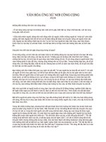 Văn hóa ứng xử nơi công cộng