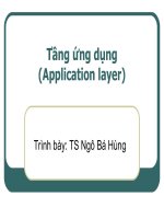 Bài giảng mạng máy tính Chương 9: Tầng ứng dụng