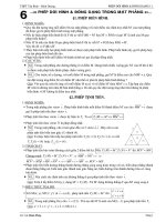 HÌNH HỌC 11 CHƯƠNG PHÉP BIẾN HÌNH