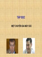 TẬP ĐỌC: MOT CHUYEN GIA MAY XUC