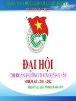 ĐẠI HỘI CHI ĐOÀN