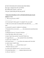 Đề tuyển sinh lớp 10 2011 HCM