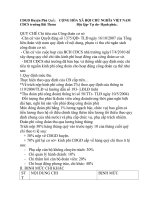 QUY CHẾ Chi tiêu của Công đoàn cơ sở