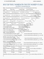 CÁC CHUYÊN ĐỀ ÔN THI ĐH