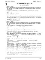 GIẢI TÍCH 11 CHƯƠNG TỔ HỢP & XÁC SUẤT