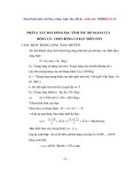 xây dưng đường đặc tính tốc độ ngoài của đông cơ