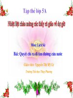 Sử 5 : Quyết chí ra đi tìm đường cứu nước