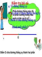 tiet 5 - hinh hoc 6. bai 5: tia