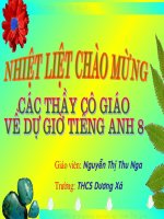 Anh 8- Unit 5- Write