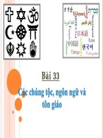 CHỦNG TỘC, NGÔNG NGỮ VÀ TÔN GIÁO