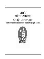 ANH HÙNG CHI  ĐỘI MANG TÊN