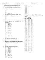 Bài tạp phương trình lượng giác