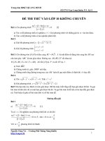 DE THI VAO LOP 10 KHONG CHUYEN (LOI GIAI)