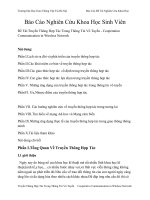 Báo cáo nghiên cứu khoa học sinh viên đề tài truyền thông hợp tác trong thông tin vô tuyến cooperation communication in wireless network