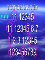 Bài trống Hành tiến, Chào mừng