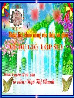 LTVC MỞ RỘNG VỐN TỪ: THIÊN NHIÊN LÓP 5