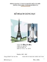 kế hoạch cá nhân lịch sử 9 - chuẩn KTKN