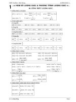 GIẢI TÍCH 11 CHƯƠNG LƯỢNG GIÁC