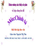Chính tả: Bài tập làm văn