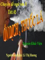 VAN 8-ON DICH THUOC LA