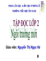 Tập đọc Ngôi trường mới