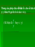 T10 đại 7 -Tỉ lệ thức