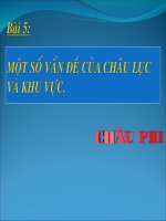 bai 5. Mot so van de chau luc va khu vuc