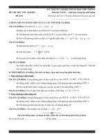 BỘ ĐỀ ÔN THI TỐT NGHIỆP THPT