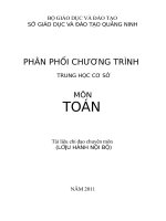 PPCT Toan THCS 2011