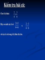 tính chất của dãy tỷ số bằng nhau