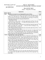 Đáp án Môn Sử Khối C thi ĐH 2007