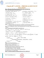 CHUYÊN ĐỀ ANCOL,PHENOL.....