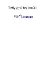 van minh thanh lich bài 1