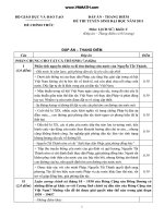 Đáp án Môn Sử Khối C thi ĐH 2011