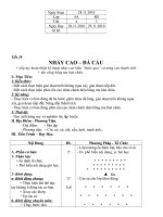 Giáo án TD 8 2010 - 2011