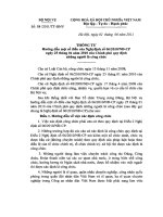 Hướng dẫn thực hiện Nghị định 116/2010 ngày 24/12/2010