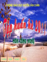 Bài giảng CN hè 2011