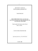 Một số biện pháp nâng cao năng lực giáo viên dạy học hoà nhập trẻ khuyết tật cấp tiểu học ở hoà bình