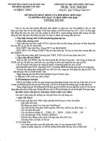 Kế hoạch hoạt động HĐBM tỉnh: Môn Tin học