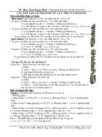 Các bài toán cực trị của hàm số chứa tham số