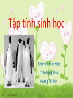 báo cáo tập tính sinh học