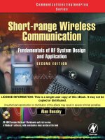 short range wireless communication fundamentals of rf system design and application