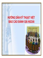 Kỹ thuật viết báo cáo Đánh giá ngoài