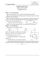 Đề KTHK 2 - Lý 7